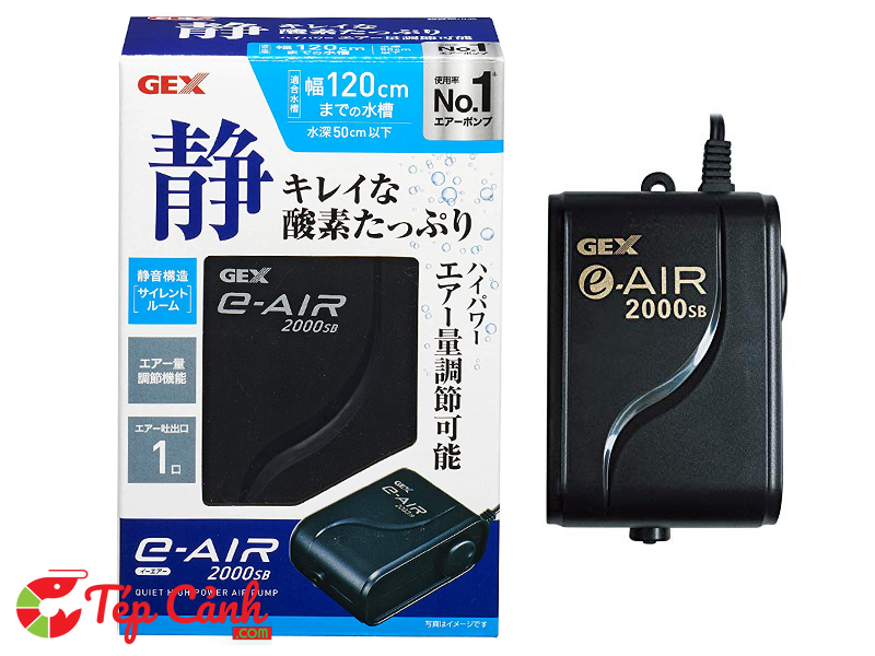 Máy sủi oxy Nhật Bản siêu êm Gex e-air 2000 SB